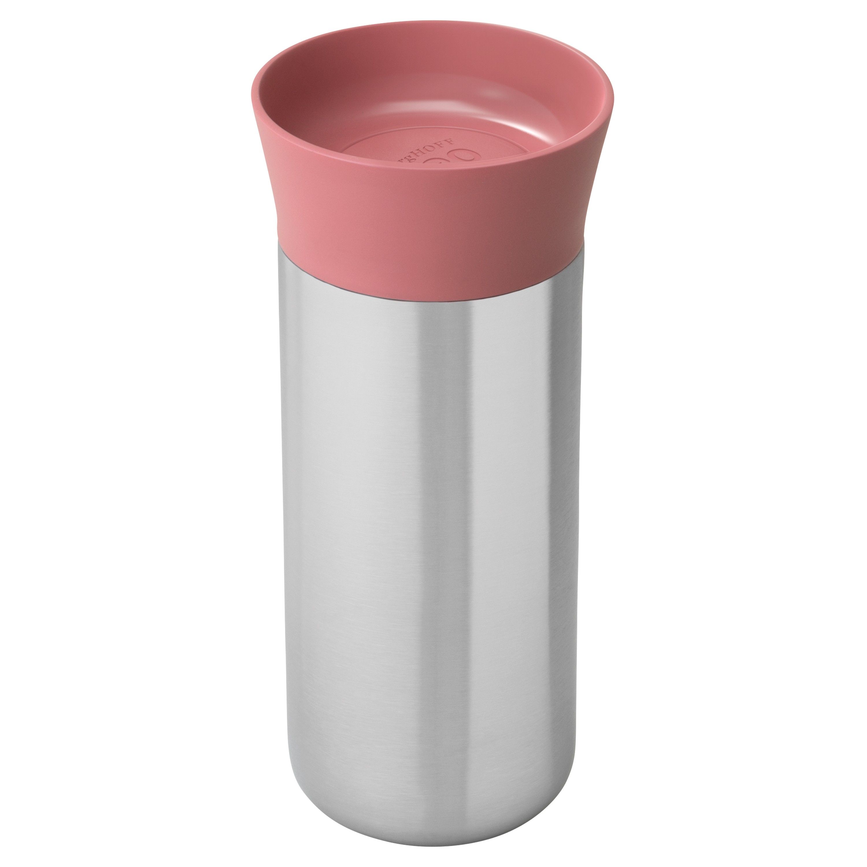 BergHOFF Leo Thermosbeker - 330 ml - RVS - Rood/Zilver