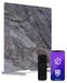 Panneau chauffant infrarouge, 420 W, gris, aspect marbre