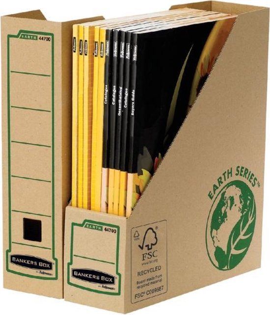 Bankers Box Earth Series Tijdschriftenhouder - Bruin - A4 - Karton