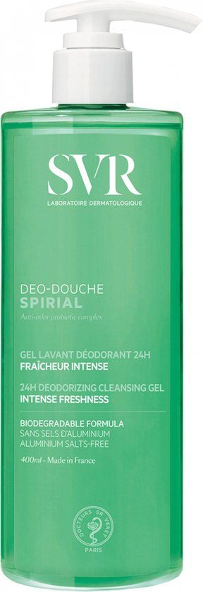 SVR Spirial Gel Lavant Déodorant 24H - 400ml - Tube