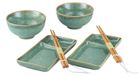Solidchoice - Ensemble de vaisselle japonaise pour sushi avec 2 assiettes et bols