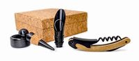 Vin Bouquet FI 508 wijnset kurkentrekker schenktuit stop en druppelring accessoires flessenopener conservering cadeau