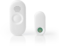 Nedis DOORB230CWT Draadloze Deurbelset - Wit - 36 Melodieën - 300m Bereik - IP44