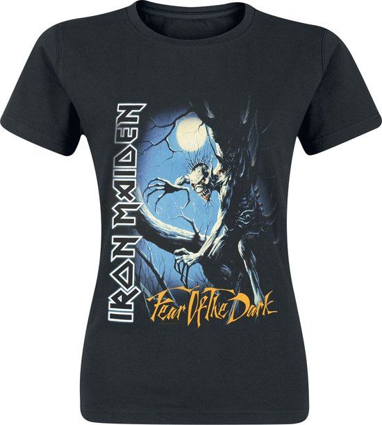 Iron Maiden Fear Of The Dark Dames T-shirt - Zwart - L