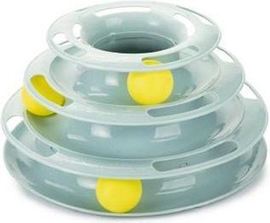 Beeztees Kitten Speeltoren Bo - Kattenspeelgoed - Mint - Plastic - 25x25x13 cm