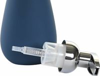 Item International Zeeppompjedispenser - 2x - keramiek - nachtblauw - 16 cm - lotionpompje - keuken/badkamer/toilet