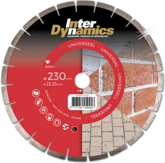 INTER DYNAMICS UNIVERSEEL BASIC+ DIAMANTSCHIJF | 125 X 22,23MM - 411243