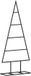 vidaXL Arbre de Noël en métal pour décoration, noir, 60 cm