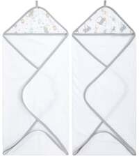 ADEN aden + anais™ essential s hooded towel dumbo new heights 2-pack