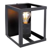 WatioWave Wandlamp, 1 x E27, 60 W, metaal, zwart, mat