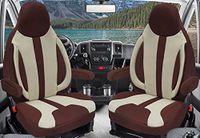 Op FIAT Ducato, Pössl, Knaus, Adria, Carthago, Pilote Laika WPL412, beige/bruin stoelhoezen