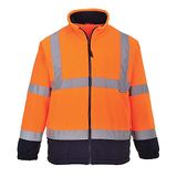 Portwest Hi-Vis Twee Kleuren Fleece Size: XS, Colour: Oranje/marine, F301ONRXS