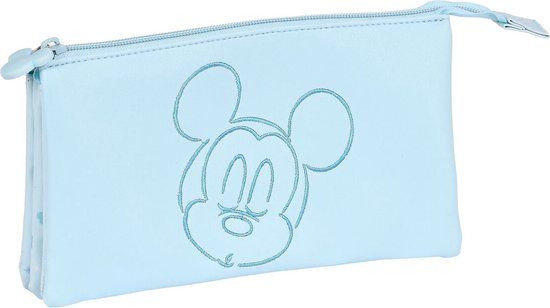 Mickey Mouse Clubhouse Baby Pen Etui - Licht Blauw - 22 x 12 x 3 cm