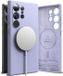 Ringke Silicone Magnetic Hoesje Geschikt voor Samsung Galaxy S24 Ultra | Compatibel met MagSafe | Back Cover met Magneet | Zacht Siliconen | Slank Design | Paars