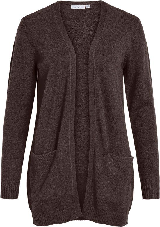 VILA Dames Basic Vest Stretch Fijngebreide Jas met Zakken Gezellig Gebreide Jas zonder Sluiting VIRABIL