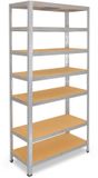 Shelfplaza HOME metalen stellingkast - 200x100x30 cm - verzinkt - 7 planken