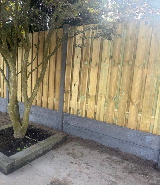 Intergard Hout beton schutting antraciet 230x190cm (per set)