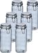 Zeller Weckpotten/inmaakpotten - 10x - 1L - glas - met beugelsluiting
