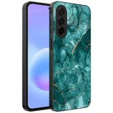 Smartphonica Samsung Galaxy A57 Telefoonhoesje met marmer opdruk - TPU backcover case marble design - Groen Goud