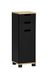Schildmeyer Emmik Highboard zwart mat / wit eiken decoratie, 30,3 x 32,6 x 88,1 cm