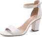 Tamaris Sandale à talon compensé 1-28326-42 Daim Blanc Taille 40