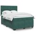 Maison Exclusive - Lit boxspring avec matelas, vert foncé, 140x200 cm, velours