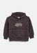 s.Oliver Kinderen Oversized hoodie met print en fleece binnenkant - donkerbruin