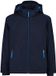 CMP Kid Jacket Snaps Hood Ski Jas Unisex Blauw Polyester