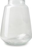 Jodeco Zef vaas - helder transparant - glas - 26 x 35 cm