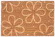 Merkloos Relaxdays Deurmat Kokos Bloemen 40 x 60 cm