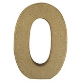 Rayher 71723000 papiermaché letter "O" FSC gerecycled 100%, 15x10,5x3 cm