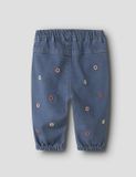 Name It - NBFROSE - Broek - Bloemetjes - Soft Denim - Maat 68