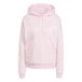 adidas dames Essentials Small Logo Feel Cozy Hoodie Sweatshirt, rose clair/blanc, M