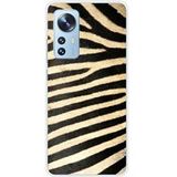 Xiaomi Bedrukt siliconen hoesje compatibel met Xiaomi Mi 12, Xiaomi Mi 12X Zebre