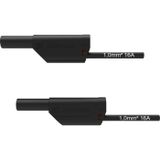Schützinger VSFK 8500 / 1 / 50 / SW Câble de mesure de sécurité fiche 4mm fiche 4mm 50.00 cm Noir 1 pièce