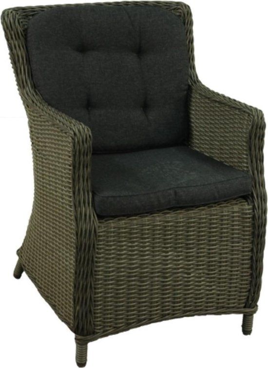 Merkloos OWN Terlizzi Loungestoel Wicker Dark Kobo