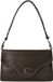 Coccinelle Leren schoudertas C-Me Softy Smooth Shoulder Bag Fango donkergroen