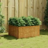 Maison Exclusive - Jardinière en acier Corten, dimensions 80x80x40 cm