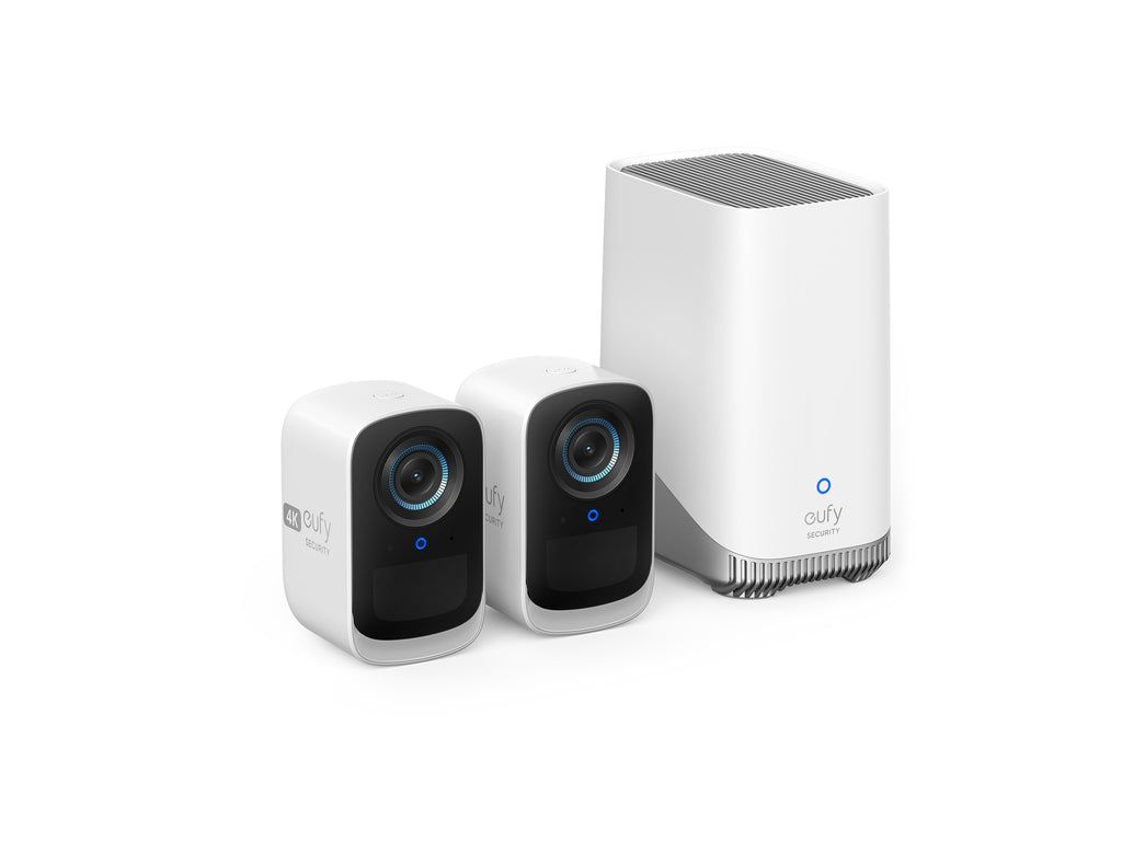 eufy Security eufyCam 3C HQ 4K met Homebase 3 - IP Camera - Binnen & Buiten - 180 dagen batterij