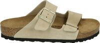 Birkenstock ARIZONA SANDCASTLE Dames slippers Wit/beige Maat 39