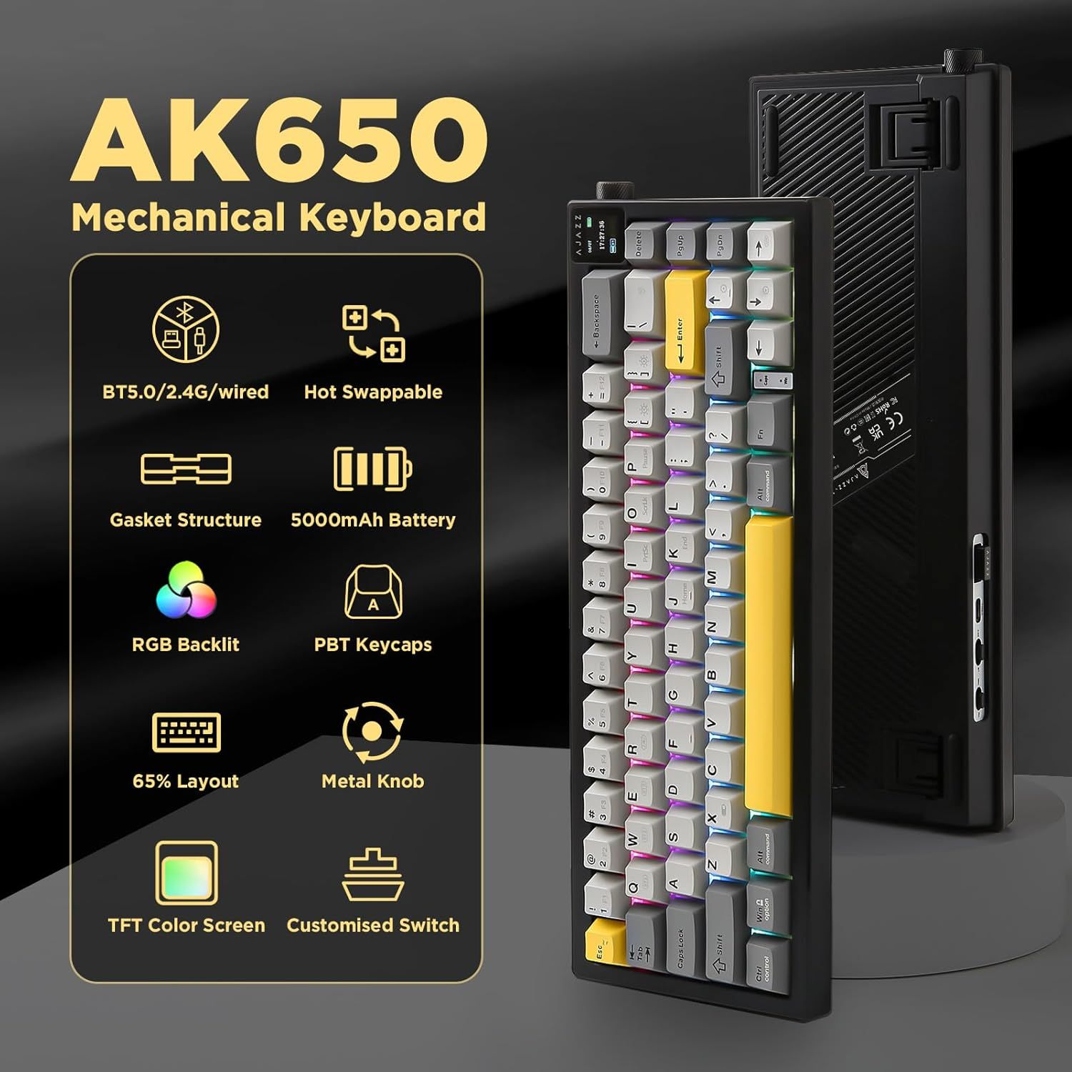 AJAZZ AK650 mechanisch gaming-toetsenbord