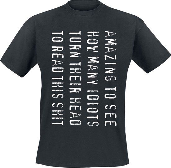 Sprüche Amazing To See... Heren T-shirt - zwart - 3XL