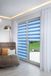 K-home® Klemmfix dubbel rolgordijn Madrid zonder boren kleurverloop blauw B40 x H200 cm
