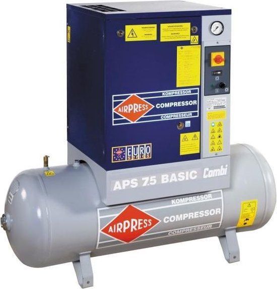 Airpress Schroefcompressor APS 7.5 Basic 8 bar 5500 W 200 l 64 dB