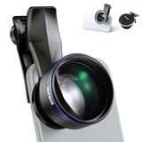 NEEWER Macrolens 105 mm met 17 mm schroefdraad telefoonlens clip en 67 mm filteradapterring, geschikt voor mobiele macrofotografie, LS-26 Pro