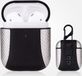 By Qubix AirPods 1/2 hoesje PU Leer Flip-over - Zilver /zwart