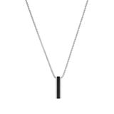 s.Oliver Ketting met hanger roestvrij staal heren halssieraad, leer, zilver, kruis, wordt geleverd in sieraden geschenkdoos