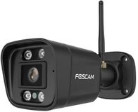 Foscam V8P Beveiligingscamera - 4K/8MP - Dual-band - WiFi - Camera met geluid- en lichtalarm - Zwart