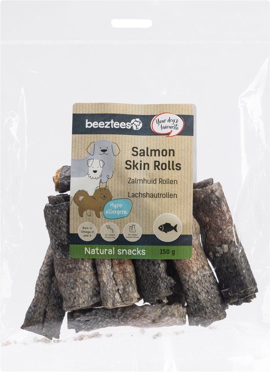 Beeztees Zalmhuid Rol - 150 g