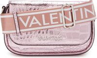 Valentino Bags Miramar Crossbodytas Dames - Roze - Logo Print - Imitatieleer